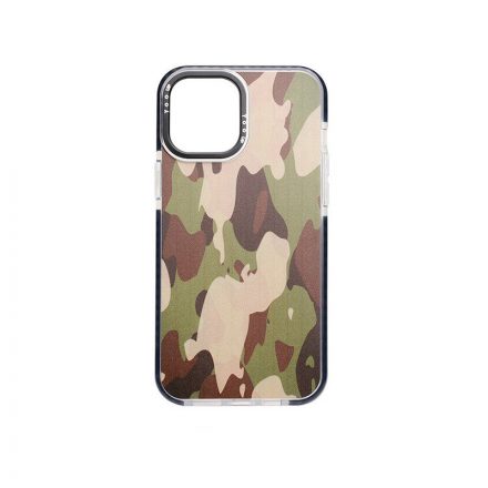 YooUp iPhone 12 Pro Max Mintás Tok Military Fekete