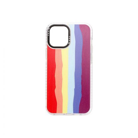 Mintás TPU telefontok Rainbow iPhone 11 Pro YooUp fehér