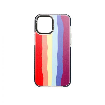 YooUp iPhone 11 Mintás Tok Rainbow Fekete