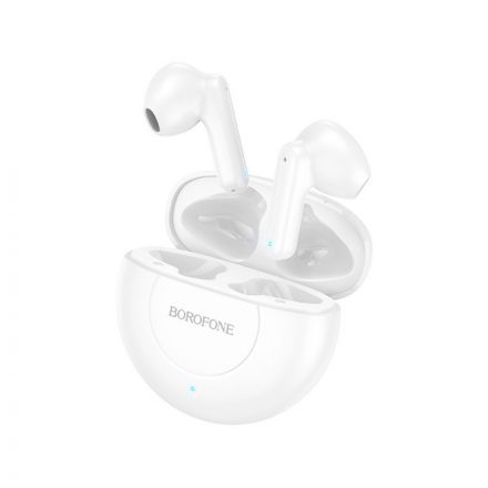 Bluetooth fülhallgató, stereo headset Borofone BE54 Joice fehér