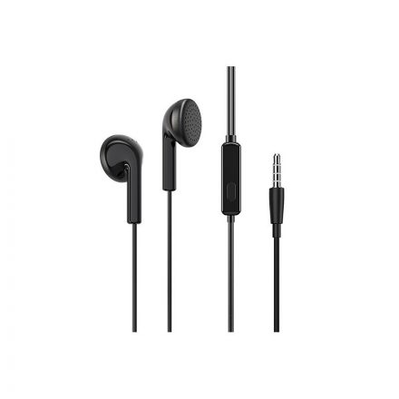 Vezetékes fülhallgató, headset 3,5 mm-es Jack csatlakozóval Borofone BM40 Sage fekete