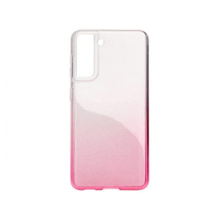 Színátmenetes csillogós TPU telefontok Samsung Galaxy S21 FE G990B pink
