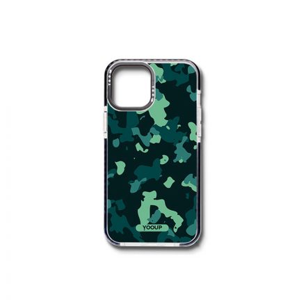 Mintás telefontok Military iPhone 12 Mini YooUp zöld-fekete