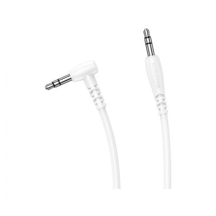 3.5 mm-es Jack csatlakozós audiókábel 1 méter Borofone BL10 Aux Audio (Jack) fehér