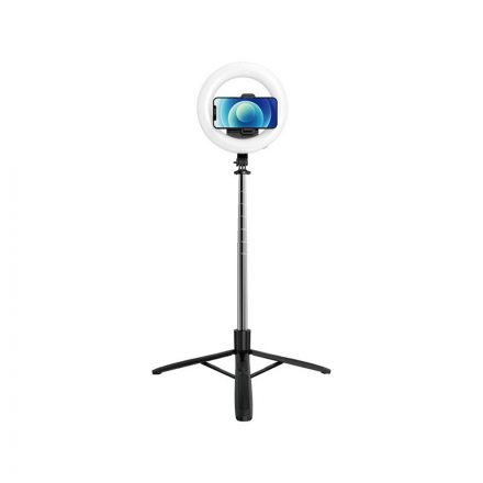 Bluetooth tripod selfie állvány + led fény Usams ZB241 fekete