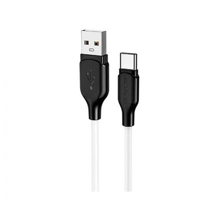 Töltő és adatkábel USB/Type-C csatlakozóval 3A 1 méter Borofone BX42 Encore fehér