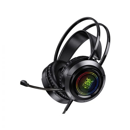 Vezetékes gamer fejhallgató, headset 3,5 mm-es Jack csatlakozóval Borofone BO103 Surpass Gaming fekete