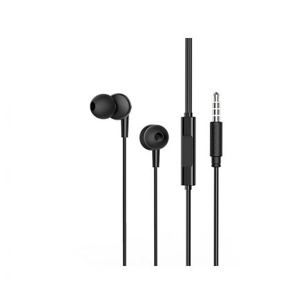 Vezetékes fülhallgató, headset 3,5 mm-es Jack csatlakozóval Borofone BM49 Player fekete