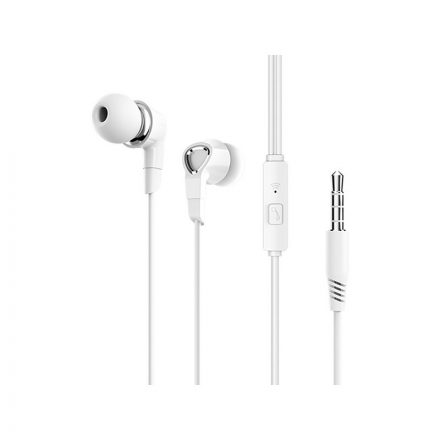 Vezetékes fülhallgató, headset 3,5 mm-es Jack csatlakozóval Borofone BM47 Dream fehér