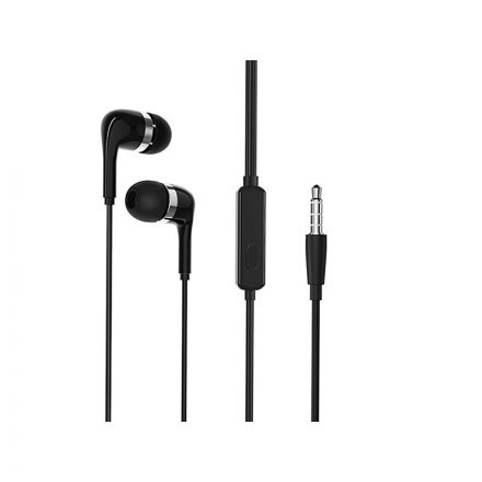 Vezetékes fülhallgató, headset 3,5 mm-es Jack csatlakozóval Borofone BM39 Refined fekete