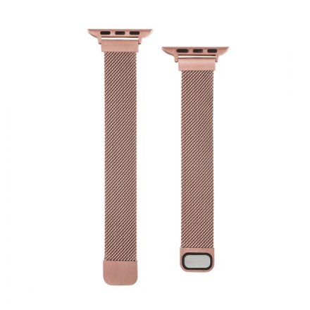 Mágneses fémszíj Apple Watch 1-3: 42 mm/Watch 4-6: 44 mm/Watch 7: 45 mm rose gold