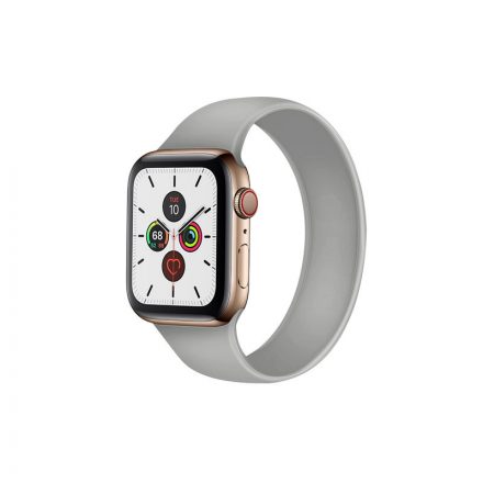 Szilikon körpánt óraszíj Apple Watch 1-3: 38 mm/Watch 4-6: 40 mm/Watch 7: 41 mm M-es méret fehér