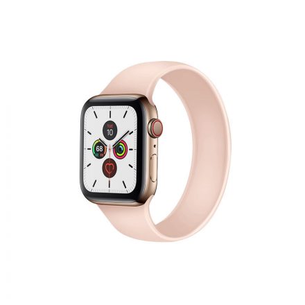 Szilikon körpánt óraszíj Apple Watch 1-3: 42 mm/Watch 4-6: 44 mm/Watch 7: 45 mm M-es méret rózsaszín