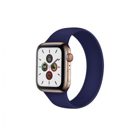 Szilikon körpánt óraszíj Apple Watch 1-3: 42 mm/Watch 4-6: 44 mm/Watch 7: 45 mm L-es méret sötétkék