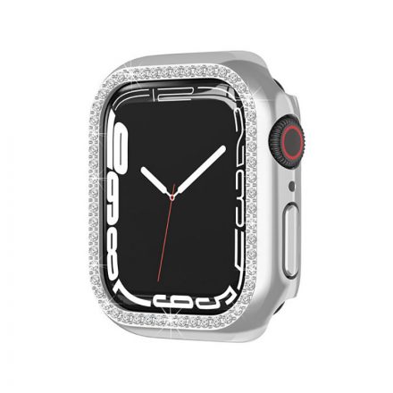 Köves TPU óratok Apple Watch 7 - 41 mm ezüst