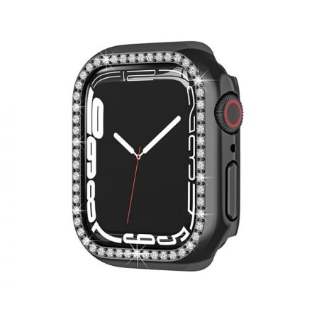 Köves TPU óratok Apple Watch 7 - 41 mm fekete