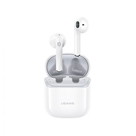 Bluetooth fülhallgató, stereo headset Usams SY02 TWS 5.0 fehér