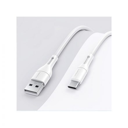 Töltő és adatkábel USB/Type-C csatlakozóval 3A 1.2 méter Usams SJ501 U68 fehér