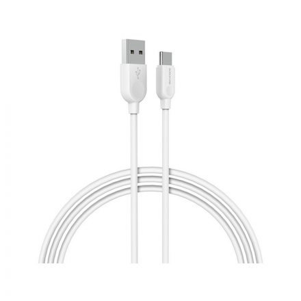 Töltő és adatkábel USB/Type-C csatlakozóval 2A 2 méter Borofone BX14 Linkjet fehér