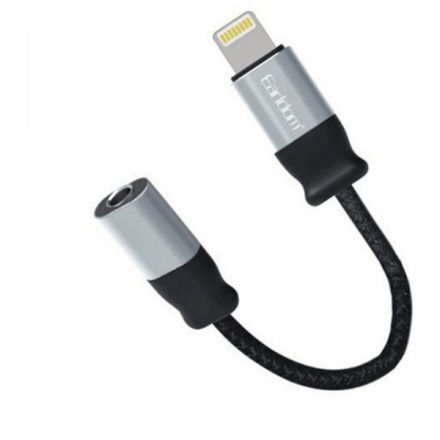 Lightning/3.5 mm-es Jack adapter Earldom ET-OT50 fekete