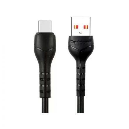 Töltő és adatkábel USB/Type-C csatlakozóval 2.4A 1 méter Earldom EC-095C fekete