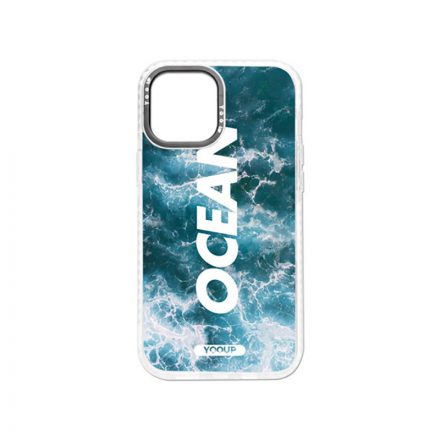 Mintás telefontok Ocean iPhone 13 Pro Max fehér kerettel