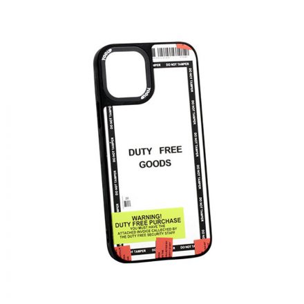 Mintás telefontok Duty Free iPhone 13 Pro YooUp tükrös háttérrel fekete kerettel
