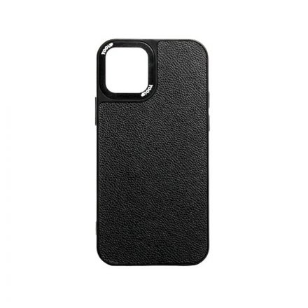 Bőrhatású telefontok iPhone 12 Pro Max YooUp fekete