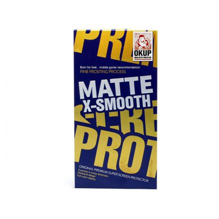 Karc és ütésálló matt üvegfólia fekete szélekkel iPhone 13 Pro Max/14 Plus FMF