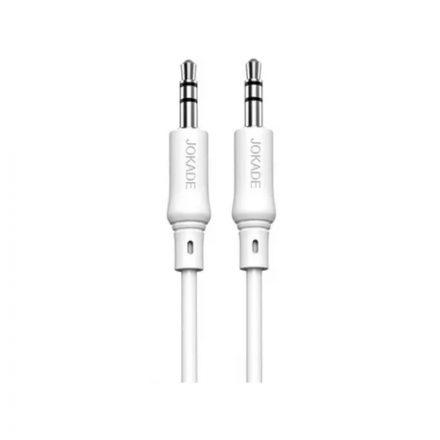 3.5 mm-es Jack csatlakozós audiókábel 2 méter Jokade JA005 fehér