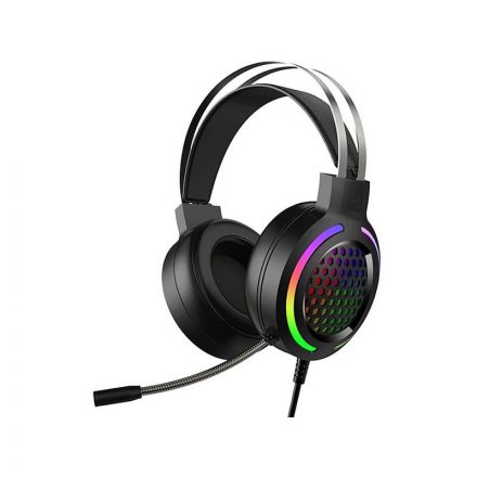 Vezetékes fejhallgató, headset 3,5 mm-es Jack csatlakozóval Forev FV-G99 Gamer fekete