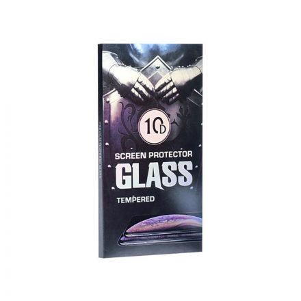 Karc és ütésálló üvegfólia fekete kerettel iPhone 14 Pro 10D