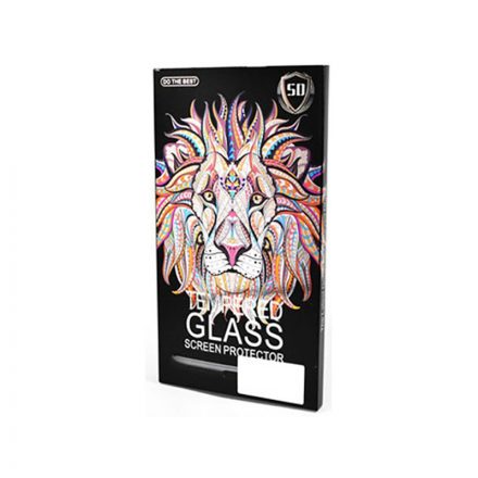 Karc és ütésálló üvegfólia fekete szélekkel iPhone 14 Pro 5D Colorful Premium
