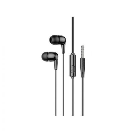 Vezetékes fülhallgató, headset 3,5 mm-es Jack csatlakozóval Hoco M97 Enjoy fekete