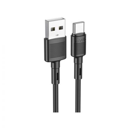 Töltő és adatkábel USB/Type-C csatlakozóval 1 méter Hoco X83 Victory fekete