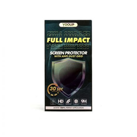 Karc és ütésálló fólia fekete kerettel iPhone 7 Plus/8 Plus Yooup Full Impact