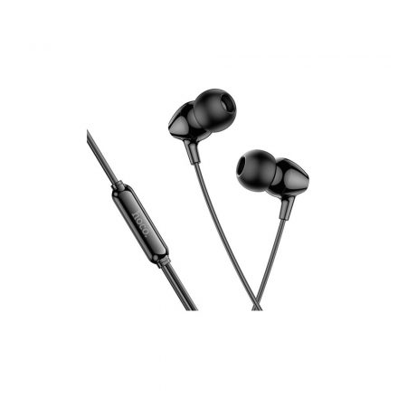 Vezetékes fülhallgató, headset 3,5 mm-es Jack csatlakozóval Hoco M94 Universal fekete