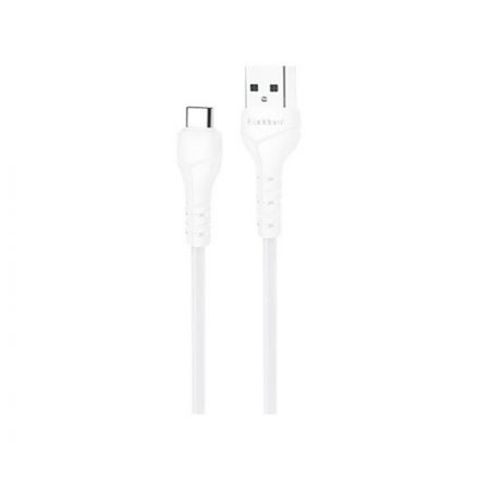 Töltő és adatkábel USB/Type-C csatlakozóval 2.4A 1 méter Earldom EC-095C fehér