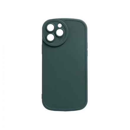 Lekerekített matt TPU telefontok iPhone 12 6.1 colos YooUp Rounded Matte sötétzöld