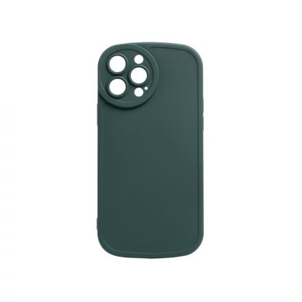 Lekerekített matt TPU telefontok iPhone 13 Pro Max 6.7 colos YooUp Rounded Matte sötétzöld