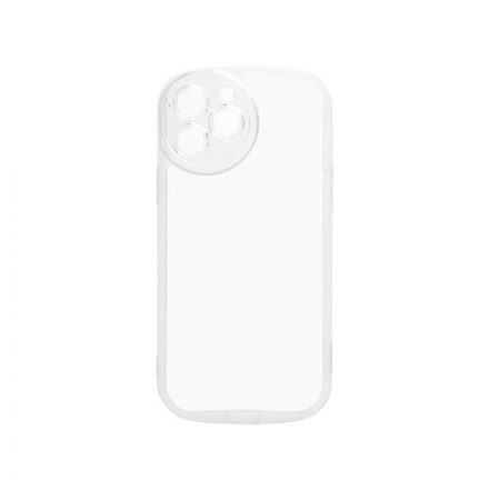 Lekerekített átlátszó TPU telefontok iPhone 12 6.1 colos YooUp Rounded Transparent átlátszó