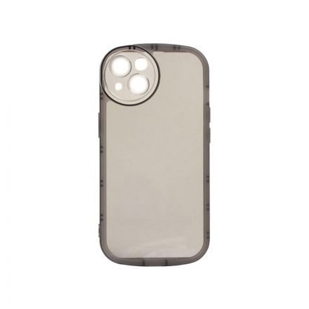 Lekerekített átlátszó TPU telefontok iPhone 13 Mini 5.4 colos YooUp Rounded Transparency fekete