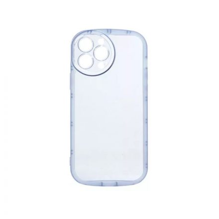 Lekerekített átlátszó TPU telefontok iPhone 13 Pro 6.1 colos YooUp Rounded Transparency kék