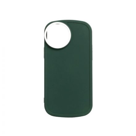 Lekerekített TPU telefontok iPhone 13 Pro 6.1 colos YooUp Rounded Elegant sötétzöld