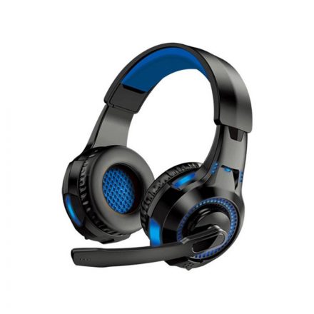 Vezetékes gamer fejhallgató, headset 3,5 mm-es Jack csatlakozóval Kakusiga KSC-586 Gamer kék