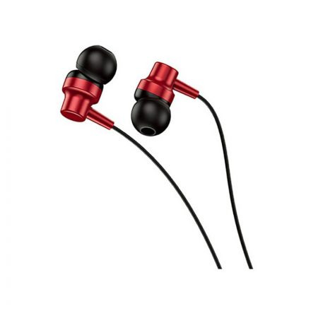 Vezetékes fülhallgató, headset 3,5 mm-es Jack csatlakozóval Jokade JD016 piros