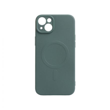 Magsafe-es TPU telefontok iPhone 14 Plus 6.7 colos YooUp Magnetic Pastell sötétzöld