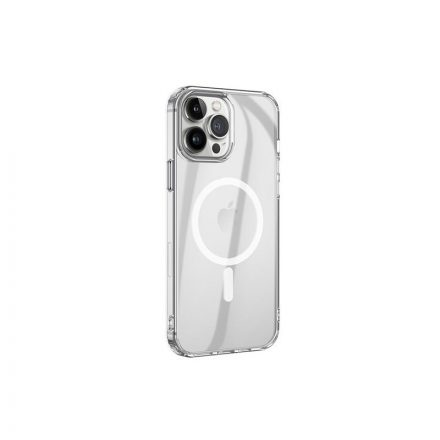 Magsafe-es TPU telefontok iPhone 14 Pro Max 6.7 Hoco Magnetic Transparent átlátszó