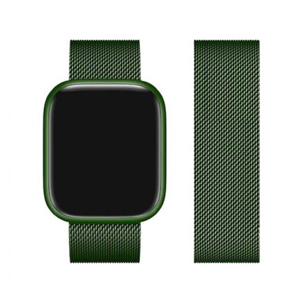 Fém óraszíj Apple Watch 42/44/45/49 mm Hoco WA03 Simple sötétzöld