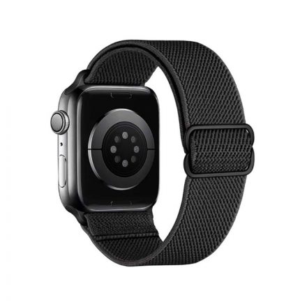 Fonott nylon óraszíj Apple Watch 42/44/45/49 mm Hoco WA04 Fashion fekete